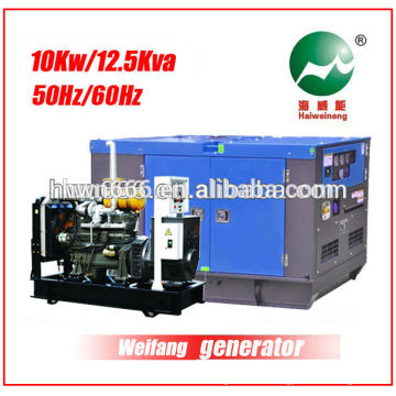 10kw Generator Set Powered by Weifang 2100D